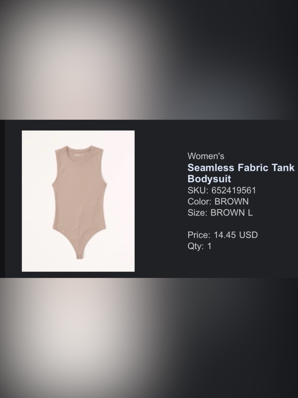 Abercrombie & Fitch Sleeveless Ribbed Bodysuit - Brown